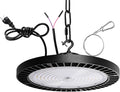 0-10V Dimmable UFO LED High Bay Light,3 CCT Selectable LED Shop Lights with US Plug,240W Power Tunable Garage Light,Waterproof Commercial Bay Lighting for Warehouse Workshop Barn,Pack of 1