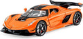 Toy Cars Model Jesko 1/22 Diecast Metal Sports Toy Cars for Boys, Alloy Collectible Model Car with Sound and Lights, Race Model Car for Kids