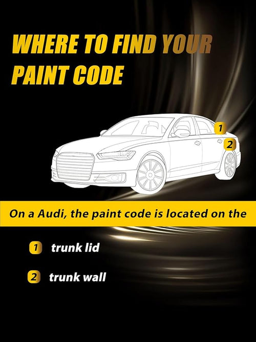(LY9B) Brilliant Black Touch Up Paint Compatible with Audi, Exact Match Car Paint Pen Automotive Scratch Repair Remover Kit Quick & Easy Solution for Vehicle Chips and Nicks