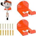 2 Pack Garage Organizer Trimmer Rack, Heavy-Duty Wall Mount Hanger for Grass Trimmer, Weed Eater & Power Tools
