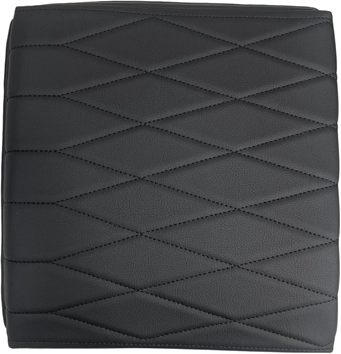 Muslogy Center Console Armrest Cover Compatible with Ford F-150 F150 2021-2025 Comfort Armrest Pad Arm Rest Cushion Vegan Leather Protector 1-Inch Extra Thick(WorkSurface ONLY)
