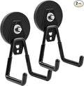 Strong Magnetic Hooks Heavy Duty, 2.59" (66 mm) Garage Magnet Hooks with Anti-Slip Coating, 2 Pcs Industrial Strength Utility Magnet Hooks, for Cordless Drills Hanging Metal Cabinets Tool Pegboard