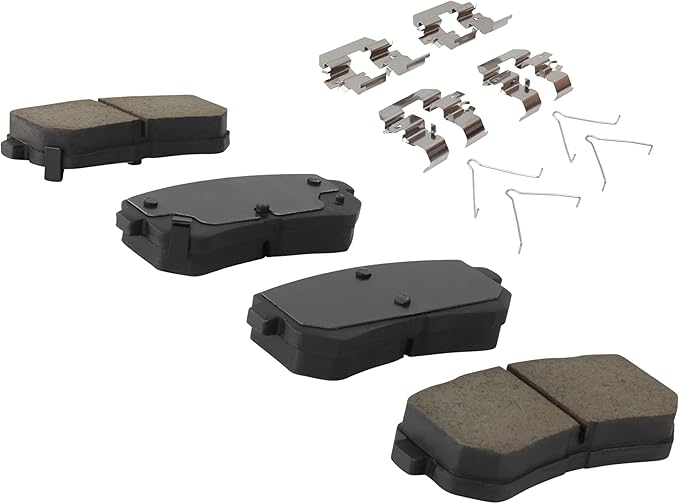 Premium Ceramic Rear Brake Pads (1001-2188C) Compatible with Hyundai Kona 2018-2023, Kia Seltos 2021-2024