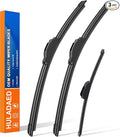HULADAED® 24'' 20''10'' Windshield Wipers Replacement for Kia Soul 2023 2022 2021 2020,Silicone Front Rear Wiper blades for MY Car-All Weather & Quiet(3 PACK)