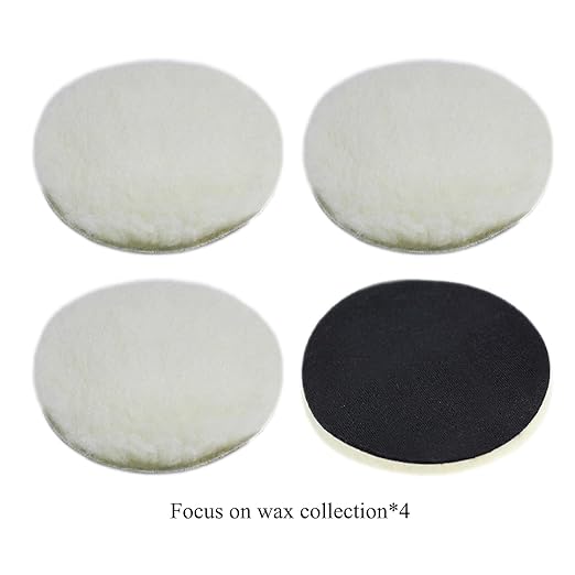 Car Foam Polishing Buffing Kit,Polishing Buffing Pads,Wool Pads,Polishing & Buffing Wheels,for Headlights & Car Body Car Foam Car Wax & Buffer Kits (6)