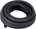 LokoCar Rubber Fuel Hose Line Push Lock 3/16" ID SAE 30R7 NBR 25ft 300PSI Black