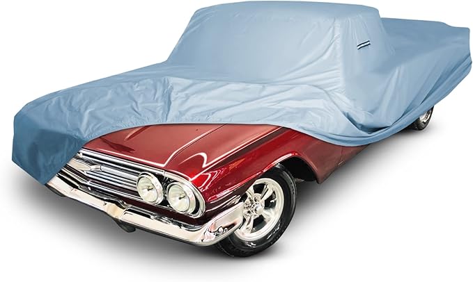 iCarCover Premium Car Cover for 1959-1960 Chevy El Camino Heavy Duty Waterproof All Weather Automobiles Custom Fit Indoor Outdoor UV Snow Protection Covers with Straps and Bag