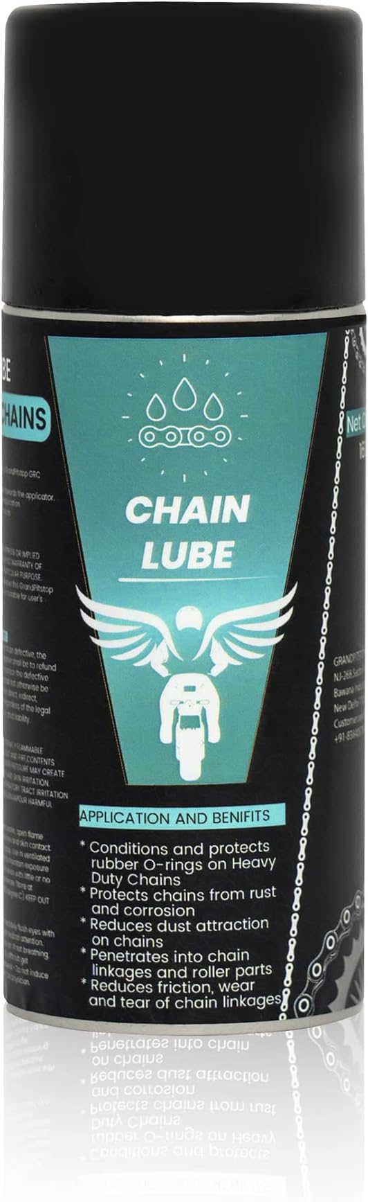 GRAND PITSTOP Chain Cleaner, Degreaser 160ml and Chain Lube, Greaser, 160ml Motorcycle Bike Chain Cleaner for all bikes Motorcycles, Super Durable