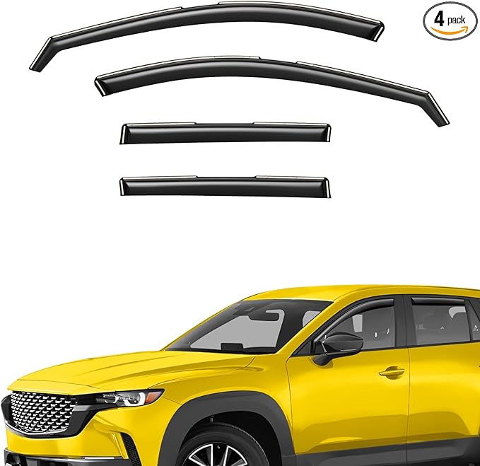 Extra Durable Window Deflectors in-Channel Window Visors Rain Guards Fit for Mazda CX-50 2023-2025, Sun Visors, Wind Vent for Shades, Exterior Car Accessories - 4pcs. AG0755