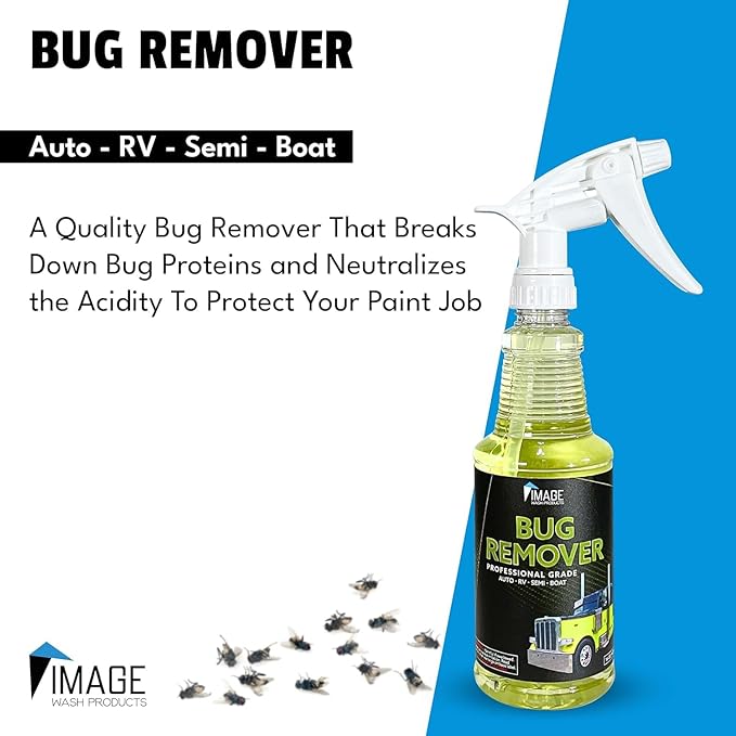 Image Wash Products Bug Remover – 16oz Best Bug Remover for Cars/Truck Exterior | Bug Cleaner for Vehicles, Car Bug Remover Spray, Bug Off Car Cleaner, Bug Wash for Cars