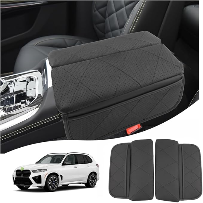 Ruiya BMW X5/X6/X7 Armrest Cover,for BMW X5/X6/X7 Accessories Center Console Cover Comfy Thicken Armrest Lid Cover Compatible with (2019~2026) BMW X5 G05/(2020~2026) BMW X6 G06/(2019~2026) BMW X7 G07