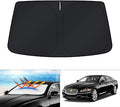 KUST Windshield Sun Shade for Jaguar XJ Accessories 2010-2019 Custom Fit Sunshade Foldable Window Sun Visor Protector Blocks UV Rays Keep Your Car Cooler