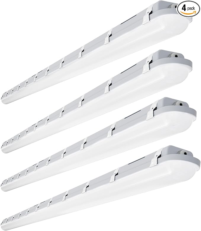 JTT 8FT LED Vapor Tight Light 120/100/80W Tunable, 18000lm LED Vapor Proof Lighting Fixture IP66, 5000K/4000K/3000K Outdoor Shop Light Waterproof for Parking Garage Car Wash Warehouse ETL Listed