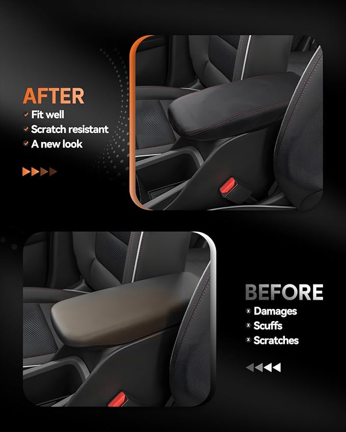 CDEFG for Chevrolet Trailblazer 2021-2025 2026 Center Console Cover Armrest Box Cover for Chevy Trailblazer (LS, LT, Activ, RS) 2021 2022 2023 2024 2025 2026 Accessories Arm Rest Protector