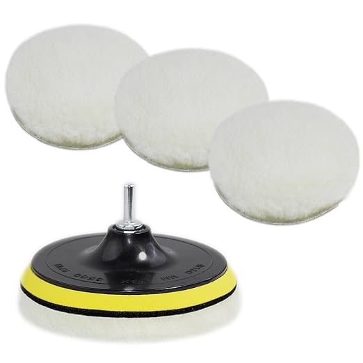 Car Foam Polishing Buffing Kit,Polishing Buffing Pads,Wool Pads,Polishing & Buffing Wheels,for Headlights & Car Body Car Foam Car Wax & Buffer Kits (6)
