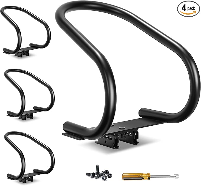4 Pack E Track Wheel Chock-E-Track Accessories for Enclosed Trailer-E Track Motorcycle Wheel Chock for Trailers for etrack System for Enclosed Trailer Hold Dirt Bike, Motorcycle Tire for Garages