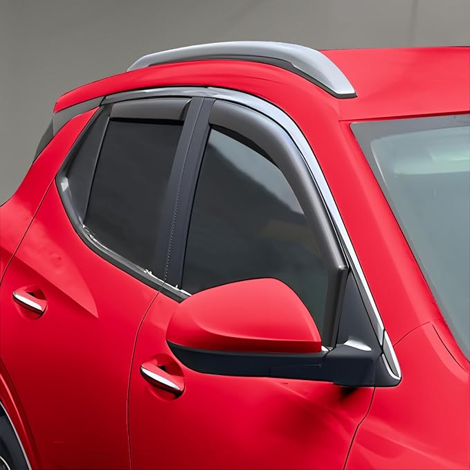 Voron Glass in-Channel Extra Durable Rain Guards for Buick Encore GX 2020-2025, Window Deflectors, Vent Window Visors, 4 Pieces - 200703