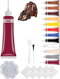 Advanced Leather Repair Gel, 2025 New Leather Repair Coloured Cream Gel, Upgrade Professional Leather Repair Kit for Car Seat Vinyl Repair Kit, Multifunctional Couch and Jacket Repair Kit (Dark Red)