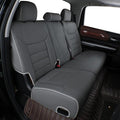 EKR Custom Fit Tacoma Rear Car Seat Covers for Select Toyota Tacoma 2016 2017 2018 2019 2020 2021 2022 2023 Double Cab/Crew Cab - Second Row Only,Leather (Black with Red Trim)