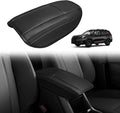 Muslogy Center Console Armrest Cover Compatible with Subaru Forester 2019-2024 Comfort Armrest Pad Arm Rest Cushion Vegan Leather Protector Regular Thick