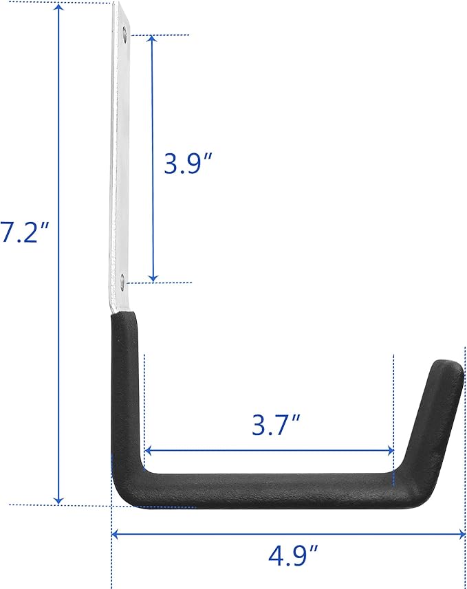 Heavy Duty Steel Hooks ,Garage Storage Utility Hooks,Heavy Duty Tool Organizer,Steel Wall Mount Hooks, Hose Hanger, Steel Garage Garden Hooks (2)