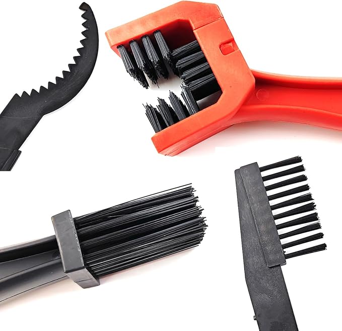 5PCS/Set Bicycle Chain Cleaning Tool Set,Bike Chain Crankset Brush,Motorcycle Washer Cleaner Brush Tools