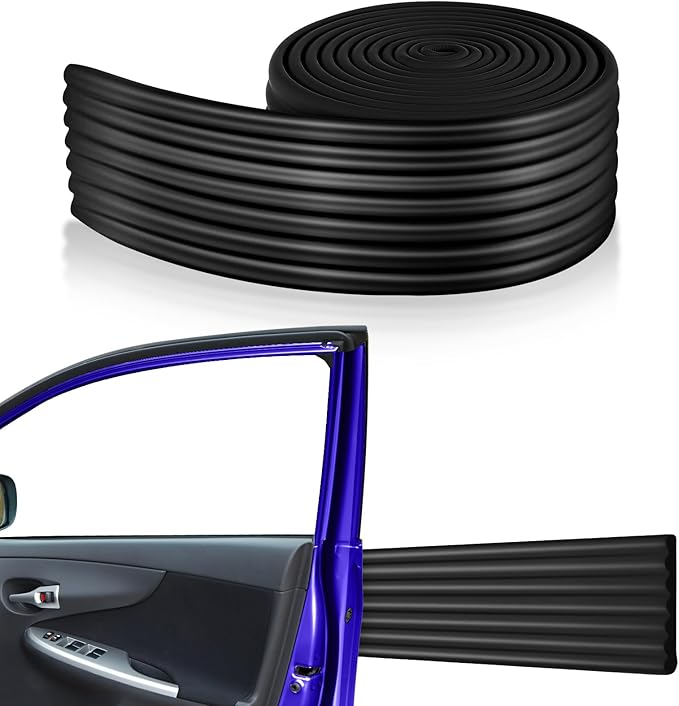 Garage Wall Protector 3.15in x 10ft Self-Adhesive Rubber Bumper Protectors Strip for Car SUV Doors Waterproof Anti-Scratch Wall Bumper Guard for Garage Car(Black)