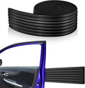 Garage Wall Protector 3.15in x 10ft Self-Adhesive Rubber Bumper Protectors Strip for Car SUV Doors Waterproof Anti-Scratch Wall Bumper Guard for Garage Car(Black)
