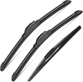 3Pcs Windshield Wipers for Subaru Crosstrek 2013-2017, Subaru Impreza 2012-2016, Nissan Murano 2009-2016, Original Equipment Replacement Automotive Windshield Wiper Blades- 26"/16"/12" (Set of 3)
