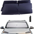 Windshield Sun Shade Umbrella Compatible with 2022-2025 Chevy Bolt EUV Accessories: Custom Fit 240T Silver, Double Thickened, Foldable Window Sunshade, Ultimate 99% UV Blocking for LT, Premier