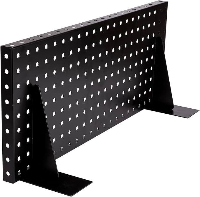 Slatwall Shelves 24x10 Inch, Slatwall Accessories for Retail, Garage, Home Storage, Heavy Duty Slat Wall Hanging Shelf (4, Black)