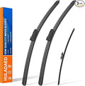 HULADAED® 26'' 20'' 12'' Windshield Wipers Replacement for BMW X3 X4 2023 2022 2021 2020 2019 2018,Silicone Front Rear Wiper blades for MY Car-All Weather & Quiet(3 PACK)