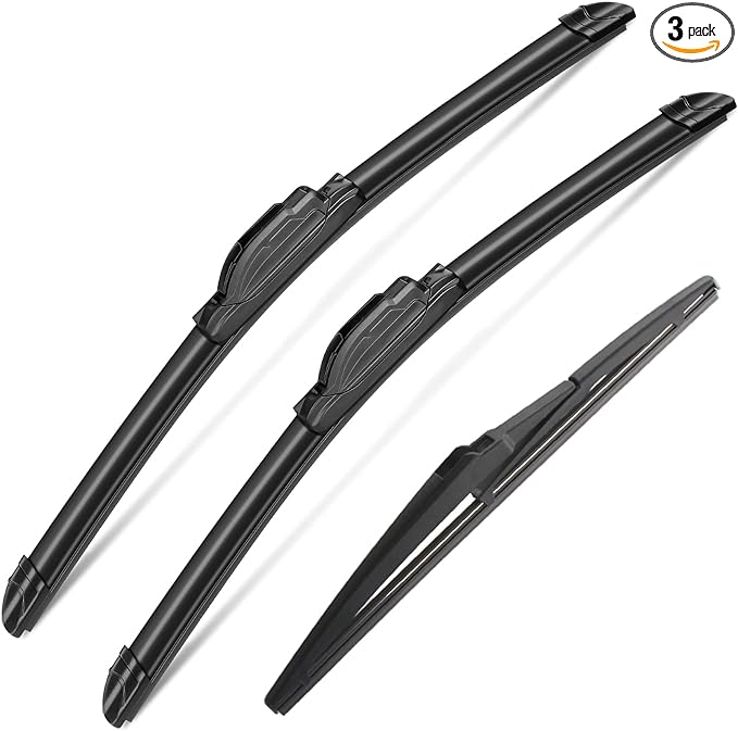 3 Wipers Set for Jeep Grand Cherokee 2014-2021, Windshield Wiper Blades Original Equipment Replacement Front and Rear- 22"/21"/11A" (Pack of 3) J- HOOK