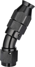 EVIL ENERGY 4AN 30 Degree PTFE One Piece Full Flow End Hose Fitting Aluminum Black