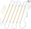 Premium LED Light Strips Kit: 6 x 12 Linkable Bars + Rocker Switch for Warm White Ambient Lighting in Cabinets, Closets, Shelf, Display Case, Showcase Lighting, 3000K Warm White