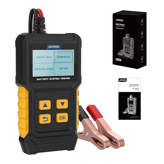12V Car Battery Tester, 20-2000 CCA Load Tester Automotive,Charging & Cranking Analysis for Motorcycle, Truck, Boat, RV, Marine & More
