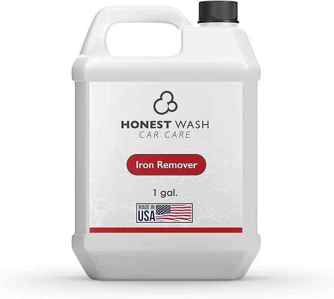 Honest Wash Iron Remover Car Detailing – Powerful Solution for Dissolving Brake Dust, Dirt, and Grime | Visible Reaction for Deep Cleaning | Safe for All Wheel and Surface Types (128 Fl Oz)
