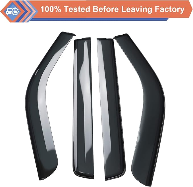 ZONFANT Window Rain Guards, Side Window Deflectors, Sun Visor Rain Vent Window Guards (4 Pcs) Compatible with 2022-2023 Tundra