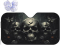 Skull Car Sun Shade Windshield Sunshade Foldable Front Window Shield Cover for Truck SUV