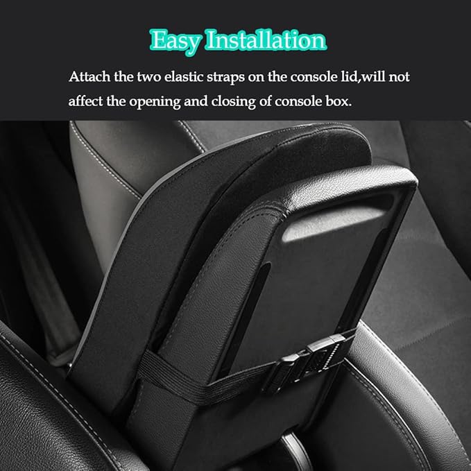 Advanced Car Center Console Pad,Memory Foam Car Armrest Cushion,Elbow Rest Pillow,Auto Armrest Pad,Great for Long-time Driving,Universal Car Armrest Seat Box Cover Protector for most Vehicles