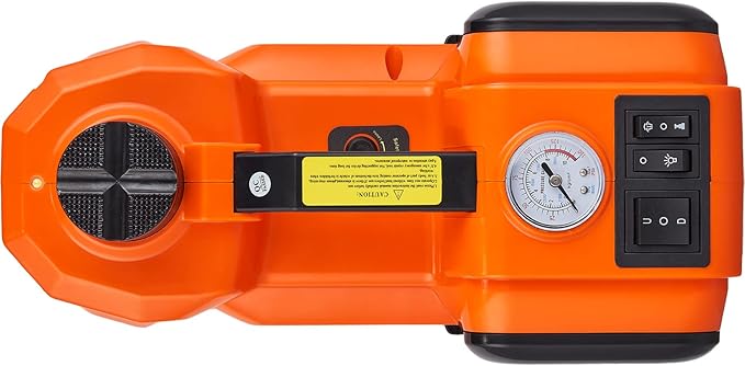VEVOR Electric Car Jack, 5 Ton/11023 LBS Hydraulic Jack Lift with Electric Impact Wrench, Built-in Inflatable Pump, and LED Light for SUV MPV Sedan Truck Change Tires Garage Repair