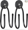 Strong Magnetic Hooks,Heavy Duty Storage Straps Tool Organizer for Extension Cords, Hoses, Cables, Ropes, Drills,Wall Mount for RV and Garage (2 PCS 50 Pounds) (Storage Hook)