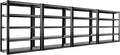 REIBII Garage Shelving Heavy Duty Storage Shelves, Extra Large Adjustable Storage Rack with 5 Tier Metal Shelving Unit, 2500LBS Loads Heavy Duty Shelf, Easy Assembly, 4 Pack