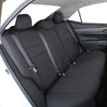 EKR Custom Fit Tacoma Rear Neoprene Car Seat Covers for Select Toyota Tacoma 2016 2017 2018 2019 2020 2021 2022 2023 Double Cab/Crew Cab - Second Row Only,Neoprene (Black)