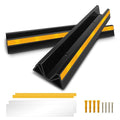 ROBLOCK 18" Parking Stopper for Garage, Car Stopper for Garage Precision Stopping, Heavy Duty Parking Block with Reflective Strips, Suitable for Car, SUV, Easy Install, 2 Packs