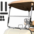 Golf Cart Foldable Windshield 3/16" (5MM) Thicken Only Fits 2003-2006 Yamaha G22, Fits 1"×1" Strut Rail Front Folding Acrylic Windshield Replacement, Included Mounting Hardware - Clear