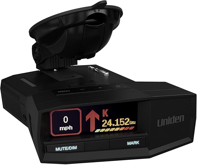 Uniden R8W (New Model) Extreme Long Range Laser/Radar Detector, 360° Awareness, Directional Arrows, Wi-Fi, Bluetooth, GPS, Real-Time Voice Alerts, Red Light & Speed Camera Alerts, R/TACH App