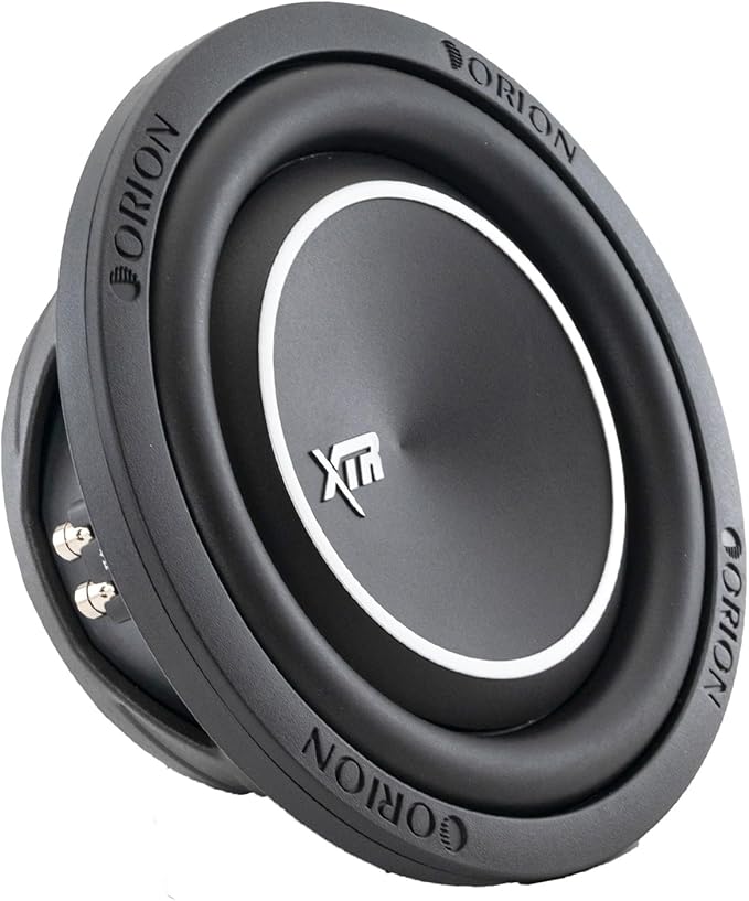 Orion XTR Series XTR8SWD4 Free Air Slim Shallow Mount 8” Car Subwoofer, 1200W Max Power, 300W RMS, Dual 4 Ohm, UV Coated Cone, NBR Surround – OEM Sub Replacement Compact for Lexus, BMW, Nissan, & More
