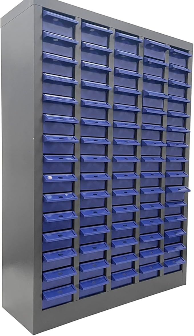 Parts Cabinet, 75 Drawers Tool Cabinet Without Door, Plastic Bolt and Nut Tool Storage Box for Garage Office Warehouse