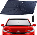 Windshield Sun Shade Umbrella for 2012-2017 Toyota Camry Accessories: Custom Fit 210T Silver, Foldable Sunshade Front Window Sun Visor, Blocks UV Rays, Keeps Car Cool for LE, XLE, SE, XSE, Hybrid
